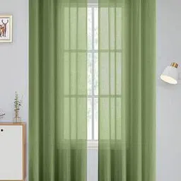 Eyelet Semi-Sheer Window Curtain-image-4