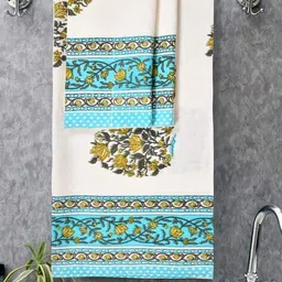 mafatlal Floral Print Bath Towel with Hand Towels image 1