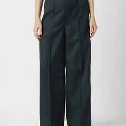 van heusen Flat Front Straight Fit Trousers with Fixed Waist-picture-24