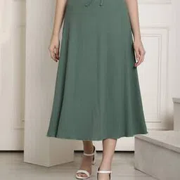 neudis Women Ribbed Flared Skirt-picture-21