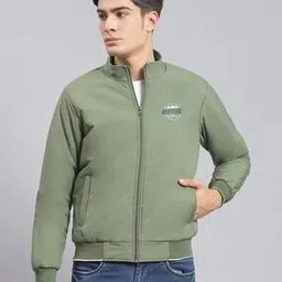 monte carlo Men Zip-Front Regular Fit Bomber Jacket-picture-42