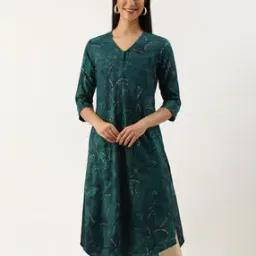amukti Women V Neck A-line Kurta-picture-11