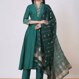 anni designer Women Embroidered Anarkali Kurta Set image 1