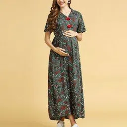 momtobe Women Printed Fit & Flare Dress-picture-46