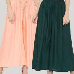 clora creation Pack of 2 Palazzos with Insert Pockets-picture-37