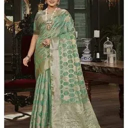 rudit creation Women Woven Saree with Zari Border-picture-32