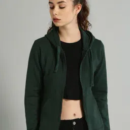 buda jeans co Women Regular Fit Zip-Front Hoodie image 1