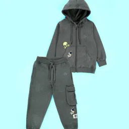 kiddopanti Boys Regular Fit Tracksuit Set image 1