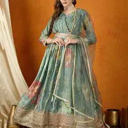 tanuka Women Embroidered Gown Dress-picture-11