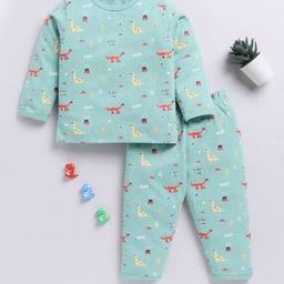 clt.s Boys Novelty Print Cotton Sweatshirt & Pants Set-picture-0