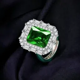 designs & you Women Silver-Plated American Diamond-Studded Ring-picture-13