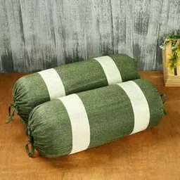 the conversion Set of 2 Colourblock Jute Bolster Covers 15" x 30"-picture-24