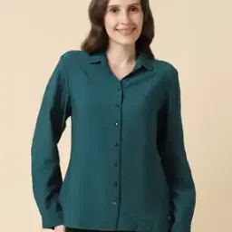 Women Regular Fit Spread Collar Shirt-image-49