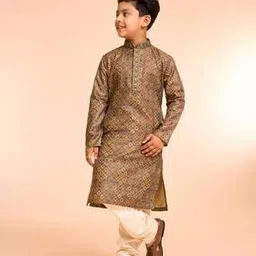 manyavar Boy Printed Kurta & Pyjamas Set-picture-11