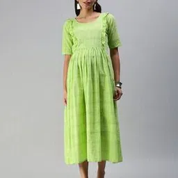 swishchick Women Stripes Fit and Flare Dress-picture-17