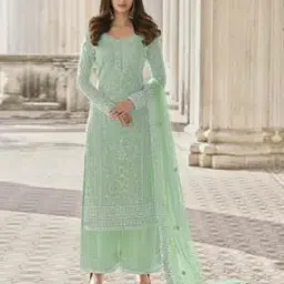 kaleesha fashion Women Embellished Semi-Stiched Straight Dress Material-picture-36