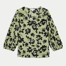 marks & spencer Women Floral Print Slim Fit Top-picture-51