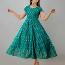 svarchi Floral Print Fit & Flare Dress-picture-16