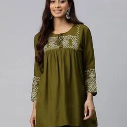 readiprint Women Embroidered A-Line Kurti-picture-33