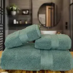 rangoli Pure Cotton Cloud Soft Bath Towel Set of 3-picture-11