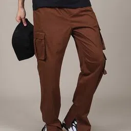 Shein Full Length Low Rise Ankle Slit Cargo Pants-picture-23