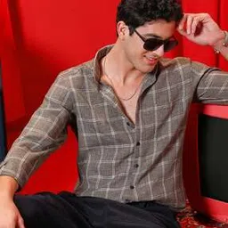 campus sutra Men Checked Regular Fit Shirt-picture-14