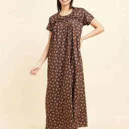 sweet dreams Women Floral Print Nightie with Insert Pocket-picture-11