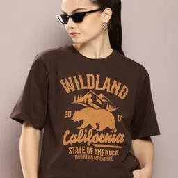 dillinger Typographic Print Oversized Crew-Neck T-Shirt-picture-11