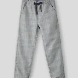 kb team spirit Boys Checked Jogger s with Drawstring Waist-picture-21