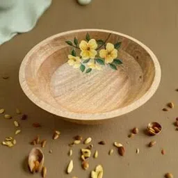 peepul tree Floral Print Wooden Bowl-picture-34