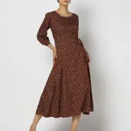 fig Women Polka-Dot Print A-Line Dress-picture-49