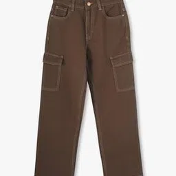 Girls Relaxed Fit Cargo Jeans-image-78