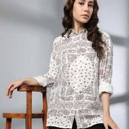 dnmx Women Paisley Print Boxy Fit Shirt-picture-30