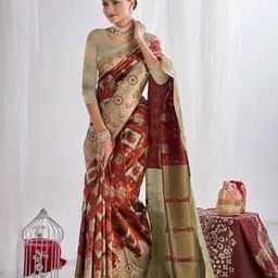 svaraa Women's Banarasi Soft Silk Saree-picture-19