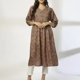 avaasa mix n' match Women Printed A-Line Kurta-picture-17