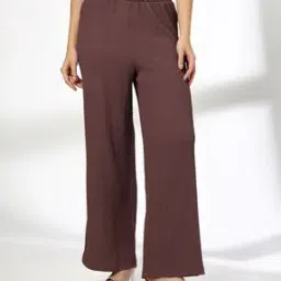 fig Women Wide-Leg Pants with Elasticated Waist-picture-41