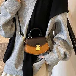styli Women Colourblock Sling Bag with Detachable Strap-picture-26