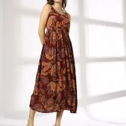 fig Women Floral Print Fit & Flare Dress-picture-43