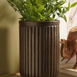 pure home and living Ribbed Metal Planter-picture-16