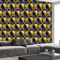 kshirsa 3D Geometric Print Self-Adhesive Removable Wallpaper-picture-26