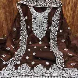 svaraa Women Embroidery Unstitched Dress Material-picture-21