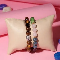 tag 7 Pack of 2 Beaded Stretch Bracelets image 1