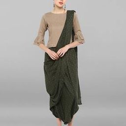 janasya Micro Print Pant Suit Set-picture-32
