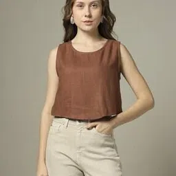 marks & spencer Women Slim Fit Asymmetric Crop Top-picture-53
