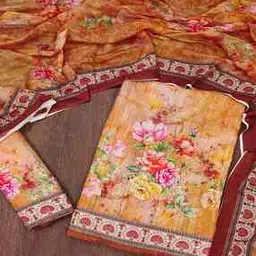 svaraa Women Floral Print 3-Piece Unstitched Dress Material-picture-32