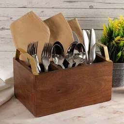 metalsmith Mango Wood Cut Cutlery Holder-picture-48
