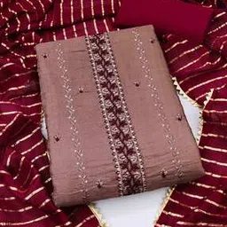 svaraa Women Embroidery Unstitched Dress Material-picture-36