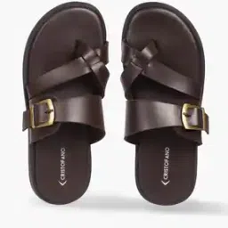 cristofano Men Slip-On Sandals with Buckle Accent-picture-46