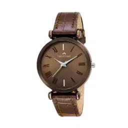 swisstone Women CK312 BRWN Analogue Watch with Leather Strap-picture-20