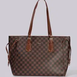 hi-attitude Women Checked Tote Bag-picture-30